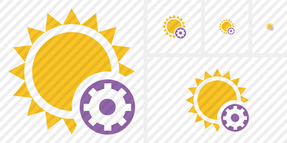 Sun Settings Symbol