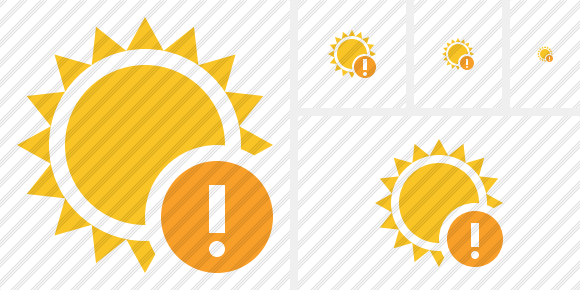 Sun Warning Icon