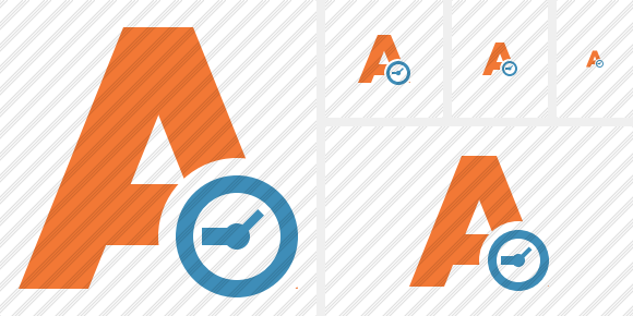 Text Clock Icon Text Clock Icon