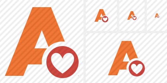 Text Favorites Icon Text Favorites Icon