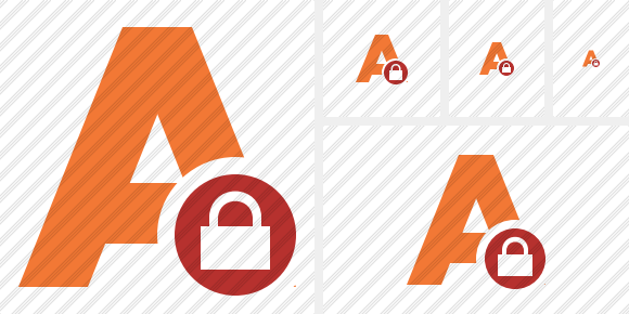 Text Lock Icon Text Lock Icon