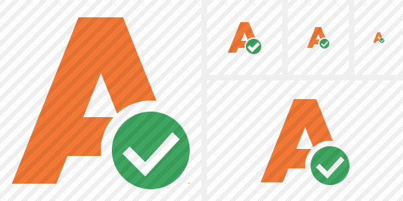 Text Ok Icon Text Ok Icon