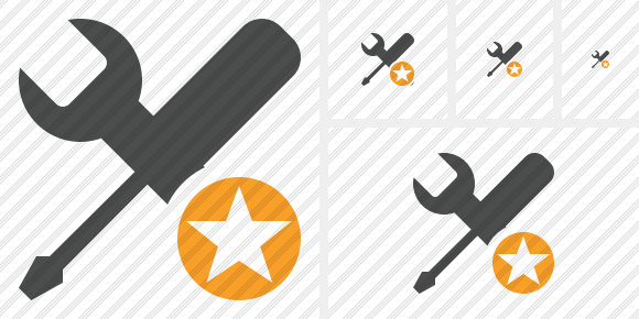 Tools Star Icon Tools Star Icon