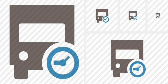 Transport 2 Clock Icon Transport 2 Clock Icon
