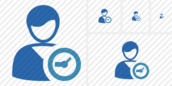 User 2 Clock Icon User 2 Clock Icon