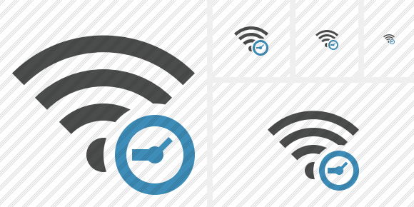 Wi Fi Clock Icon