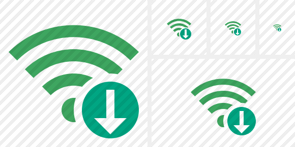 Icona Wi Fi Green Download Icona Wi Fi Green Download