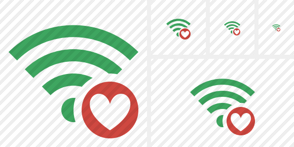Icona Wi Fi Green Preferiti Icona Wi Fi Green Preferiti