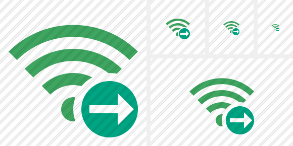 Icona Wi Fi Green Avanti Icona Wi Fi Green Avanti