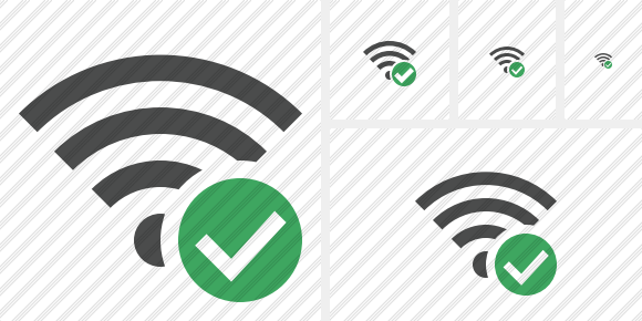 Wi Fi Ok Icon Wi Fi Ok Icon