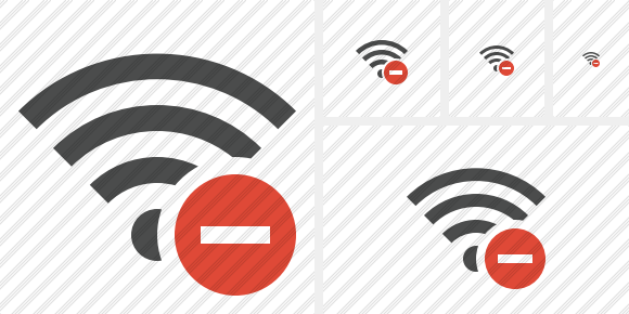Wi Fi Stop Icon Wi Fi Stop Icon