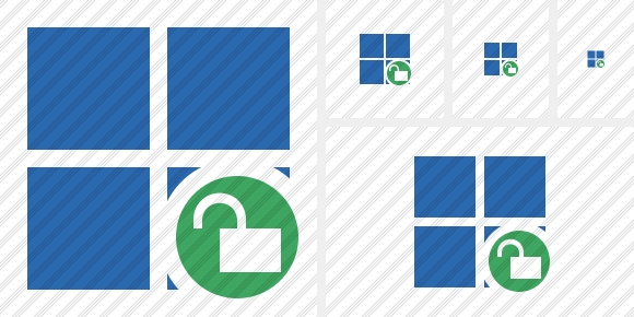 Windows Unlock Icon Windows Unlock Icon