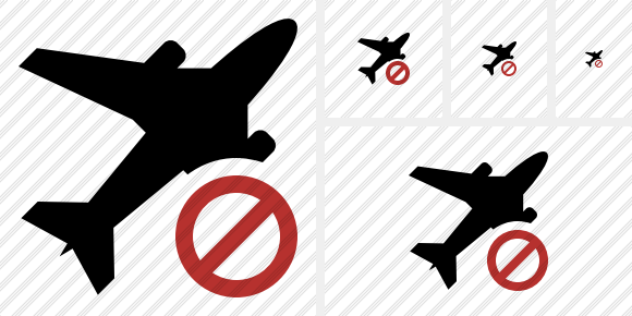 Airplane Block Icon