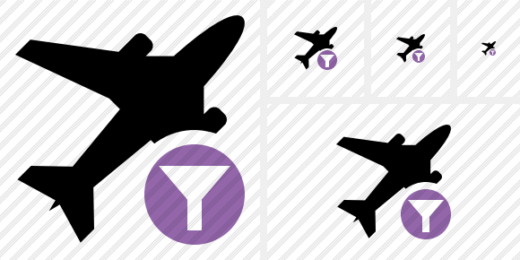 Airplane Filter Symbol