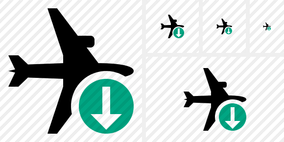 Airplane Horizontal Download Icon Airplane Horizontal Download Icon