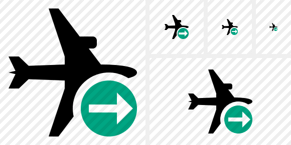 Airplane Horizontal Next Icon