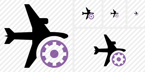 Airplane Horizontal Settings Icon Airplane Horizontal Settings Icon