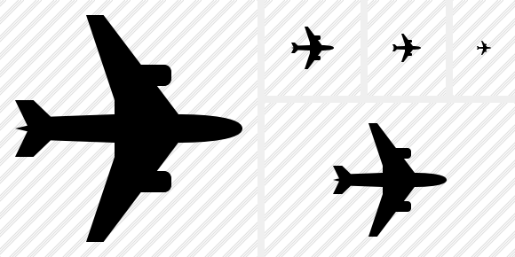 Airplane Horizontal Symbol