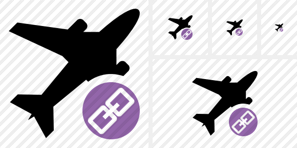 Airplane Link Symbol