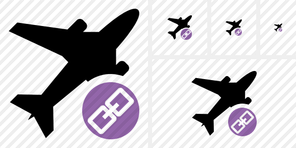 Icona Airplane Collegamento Icona Airplane Collegamento