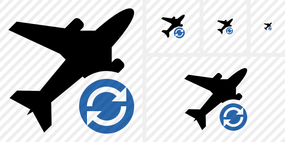 Airplane Refresh Symbol