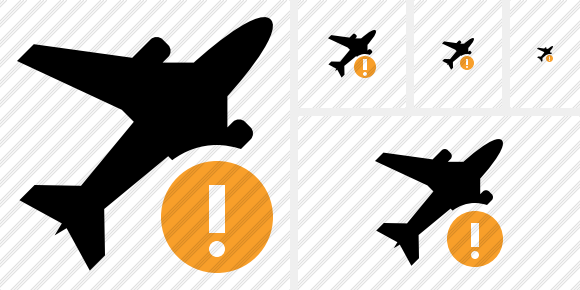 Icona Airplane Avviso Icona Airplane Avviso
