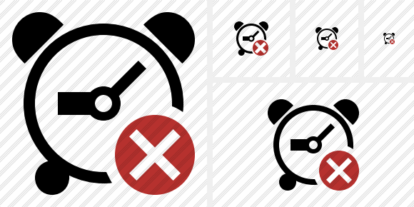 Alarm Clock Cancel Icon