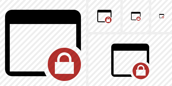 Application Lock Symbol