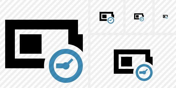 Battery Clock Symbol