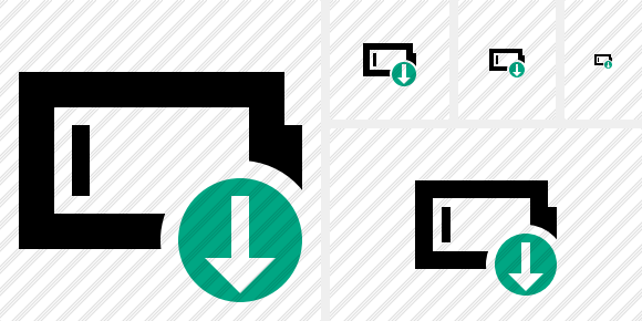Battery Empty Download Symbol Battery Empty Download Symbol