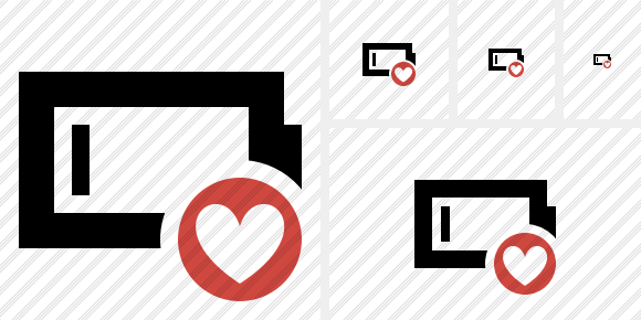 Battery Empty Favorites Symbol Battery Empty Favorites Symbol