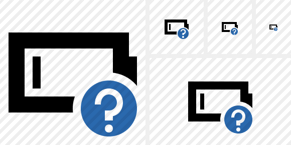 Battery Empty Help Symbol Battery Empty Help Symbol