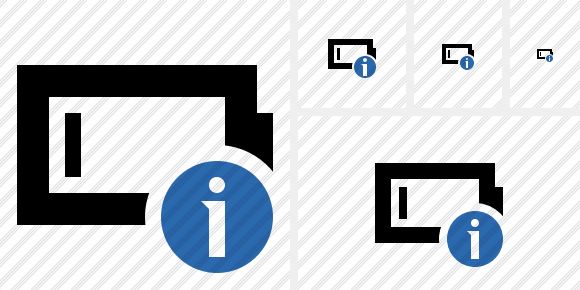 Battery Empty Information Symbol Battery Empty Information Symbol