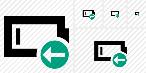 Battery Empty Previous Symbol Battery Empty Previous Symbol