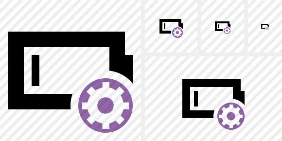 Icône Battery Empty Settings