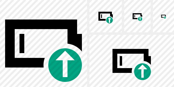 Battery Empty Upload Symbol Battery Empty Upload Symbol