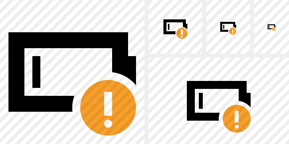 Battery Empty Warning Icon