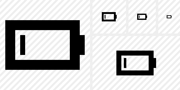 Battery Empty Symbol Battery Empty Symbol