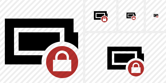 Battery Full Lock Symbol