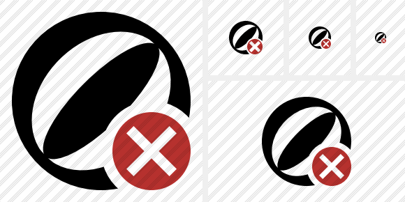 Beach Ball Cancel Icon