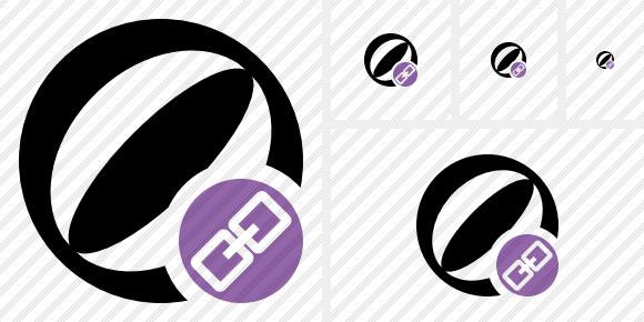 Beach Ball Link Symbol Beach Ball Link Symbol