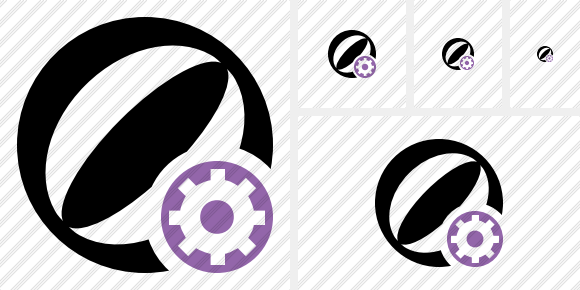 Beach Ball Settings Symbol Beach Ball Settings Symbol