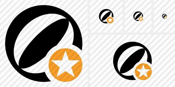 Beach Ball Star Icon