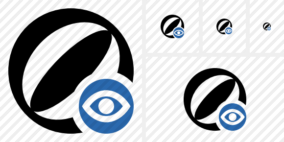 Beach Ball View Symbol Beach Ball View Symbol