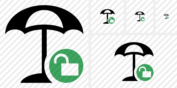 Beach Umbrella Unlock Symbol