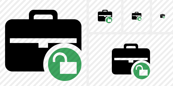 Briefcase Unlock Icon