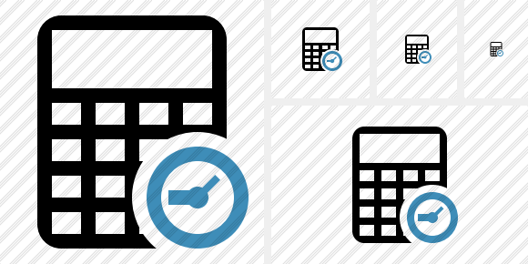 Calculator Clock Icon