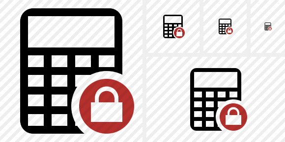 Calculator Lock Symbol