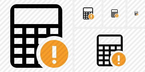 Calculator Warning Symbol