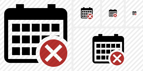 Calendar Cancel Symbol